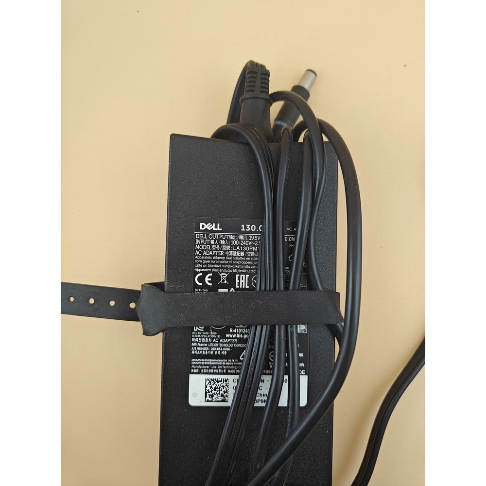 Dell 130W 19.5V AC Adapter 7.4mm Laptop Charger OEM Power Supply Cord